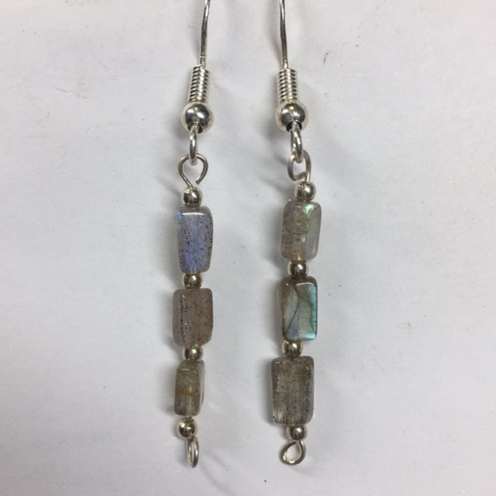 Labradorite & 925 earrings